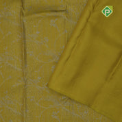 retro yellow neem zari small grand floral self zari floral design border all over weaved silk saree