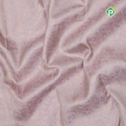 Lavender gold zari grand floral design cardamon green base fancy floral printed border digital print silk saree