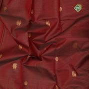 maroon red gold zari lines peacock rudraksham butta self gold zari bavanji border traditional silk saree
