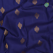 Royal gold zari fancy floral butta design red gold zari peacock lines border traditional retro silk saree