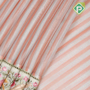 onion beige stripes tissue weave border cut work design border fancy tissue saree