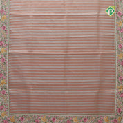 onion beige stripes tissue weave border cut work design border fancy tissue saree