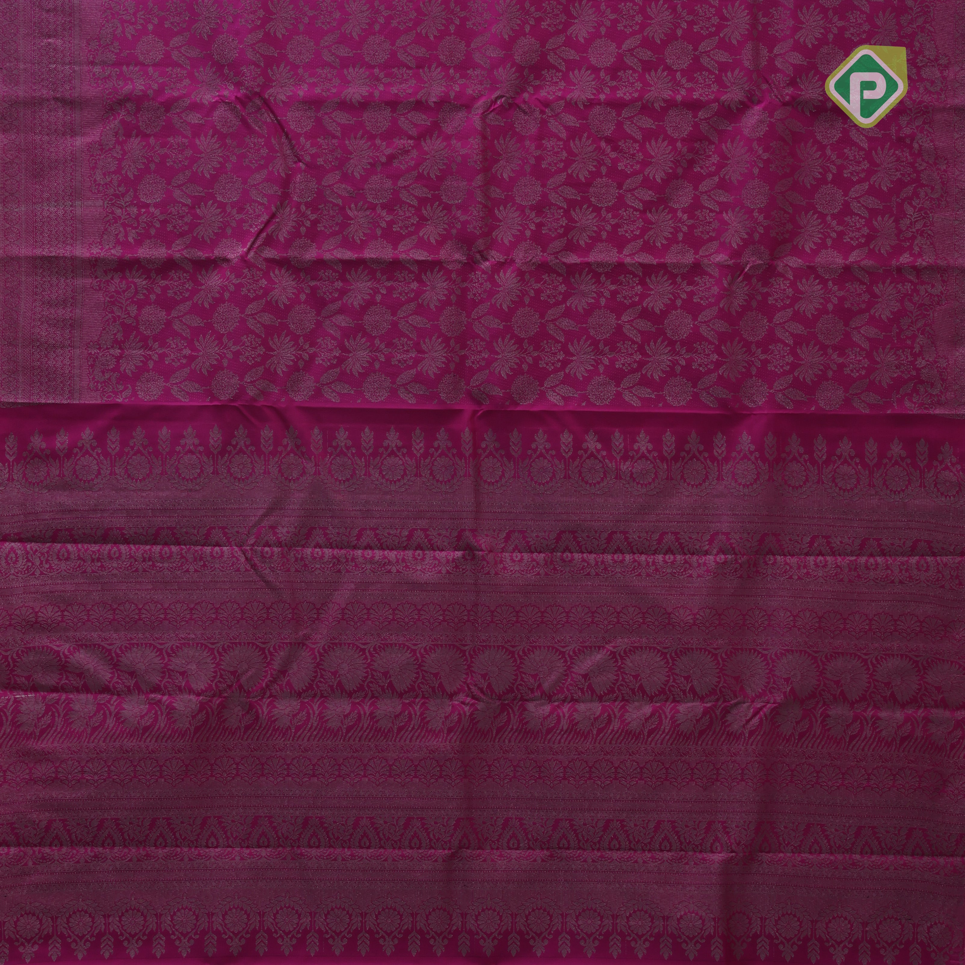 retro yellow neem zari small grand floral self zari doble design border all over weaved silk saree