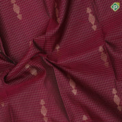Beetroot Gold Zari Vairaoosi Checks Jimikki Design Rexsona Green Mayilkan Border Design Traditional Silk Saree