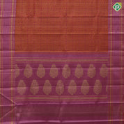 Reddish Orange Gold Zari Floral Design Pink Colour Diamond Design Border Design Trendy Silk Saree