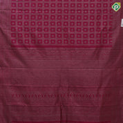 Magenta color neem zari checks self designed square butta self neem zari multi design lines border bridal silk saree