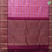 dual color lines with gold zari lines rudraksham butta purple classic symbols butta lines traditional silk saree