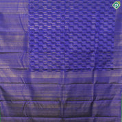 Violet color gold Zari Gross Lines Design Self Color Border Trendy Silks Saree