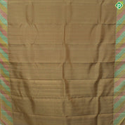 Sandal Wood Color Gold Zari With Multi Color Gross Border Trendy Silk Saree
