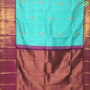 Rexsona Green With Purple Pink Gold Zari Mango Design Border Traditional Silk Saree