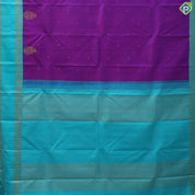 Magenta Gold Zari Gandu Perunda Motif Design Rexsona Green Floral Border Design Traditional Silk Saree