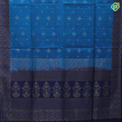 Spring green silver gold zari fancy flower butta motifs sea green silver gold zari graphic design border soft silk saree