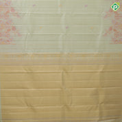 Pista green rose gold neem zari fancy flower butta motifs self tuning floral border trendy designer silk saree