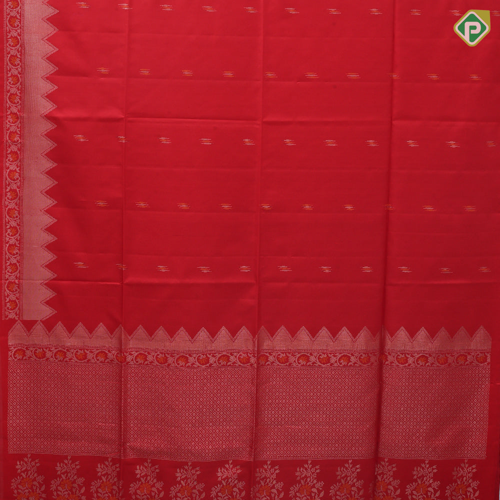 Purple group honey drop meena work butta design self gold zari meena work rangoli border soft silk saree