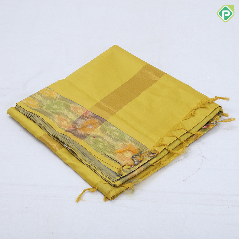 bright shades plain body contrast color border and pallu 9 yards silk cotton saree
