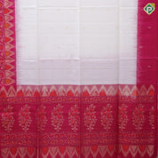 Mustard yellow gold zari fancy butta design grand pallu rani pink gold zari temple border soft silk saree
