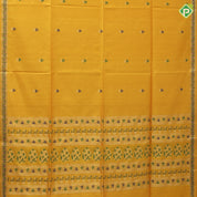 grape brown gold zari meena work butta design self color meena work rangoli border soft silk saree