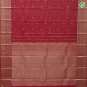Red Gold Zari Vairaoosi Peacock Chagaram Butta Design Self Colour Mango Peacock Mayilkan Border Design Traditional Silk Saree