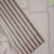 Pewter pink silver zari by zari diamond checks tissue weaved peach silver zari diamond border tissue silk saree