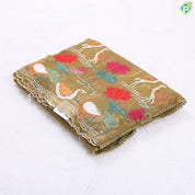 Charm pink tissue effect embroidery butta and embroidery cut work border Hollywood Fancy saree