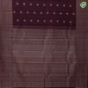 beetroot maroon neem zari flower butta design self zari multi design lines border traditional silk saree