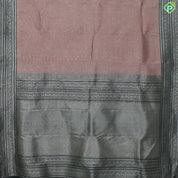 Dusty Pink Silver Zari With Block Color Silver Zari Border Fancy Trendy Silk Saree