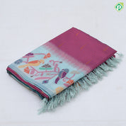 Trending solid colors pythonic design border summer soft fancy material saree