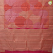 Pink shades with Orange Bubble Design Tissue weaved silk saree
