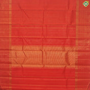 Chili Red Gold Zari Vaira Oosi Checks With Self Color Lines Border Traditional Silk Saree