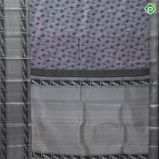 Gray Colour Thread Peacock Feather Design Black Colour Silver Zari Peacock Design Trending Fancy Silk Saree