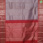 Peach Pink Gold Zari With Fanta Orange Border Tissue Traditional Silk Saree
