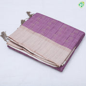 Light shades fancy embroidered design cream color border fancy cotton saree
