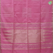 onion pink grouped gold zari lines box shape self color gold zari border soft silk saree