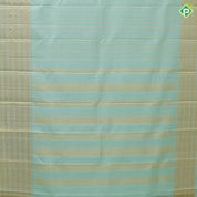 Pista green gold zari thousand butta design self gold zari multi design lines border traditional silk saree