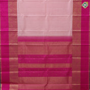 peach pink gold zari vairaoosi kattam rani pink gold zari double peacock arch design bentex border vintage silk saree