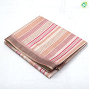 Multi color bars stripes floral pallu edge border trending fancy cotton saree