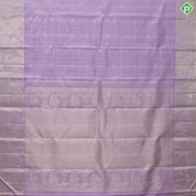 Baby Pink Silver Gold Zari Checks Self Peacock Butta Border Traditional Silk Saree