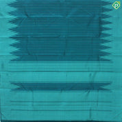 Emarald Green Multi Colour Stripes And Thazampoo Design Temple Border Traditional Silk Saree
