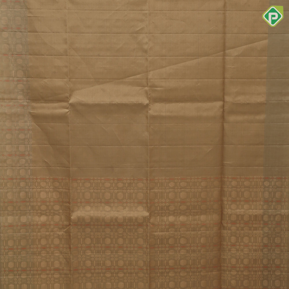 golden colour gold zari by zari tissue weaved self color gold zari meena work border and pallu soft silk saree