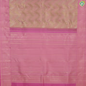 Dark lavender silver gold zari arrow line design beige silver gold zari spin weave design Trendy silk saree