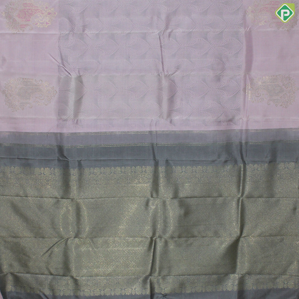 Baby Pink Thread Work Gold Zari Trendy Motif Fancy Trendy Silk Saree