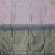 Baby Pink Thread Work Gold Zari Trendy Motif Fancy Trendy Silk Saree