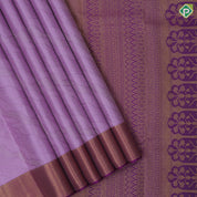 Panther Pink Gold Zari Weave Design Purple Zig Zag Border Design Trendy Silk Saree