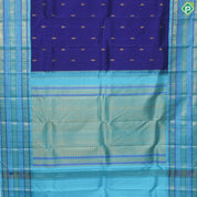 Purple Color Gold Zari Lines And Mango Design With Rexsona Green Peacock And Mango Design Border Traditional Silk Saree