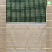 bottle green gold zari chakkaram and annam butta contrast sandal gold zari border grand bridal silk saree
