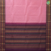 pale pink gold zari mild vairaoosi lines dark purple gold zari peacock mango butta thread work border traditional silk saree