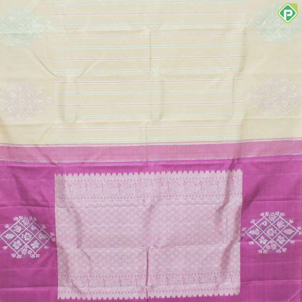 Sandal Wood Silver Zari And Thread Work  With Self Color Fancy Trendy Silk Saree