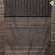 Black Colour Gold Zari Zig Zag Design Self colour Weave Border Design Luxury Black Silk Saree