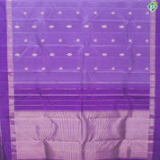 Violet Colour Gold Zari With Self Colour Border Traditional Silk Saree