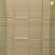 Mint green gold zari by zari tissue weaved design sage green plain border grand pallu soft silk saree